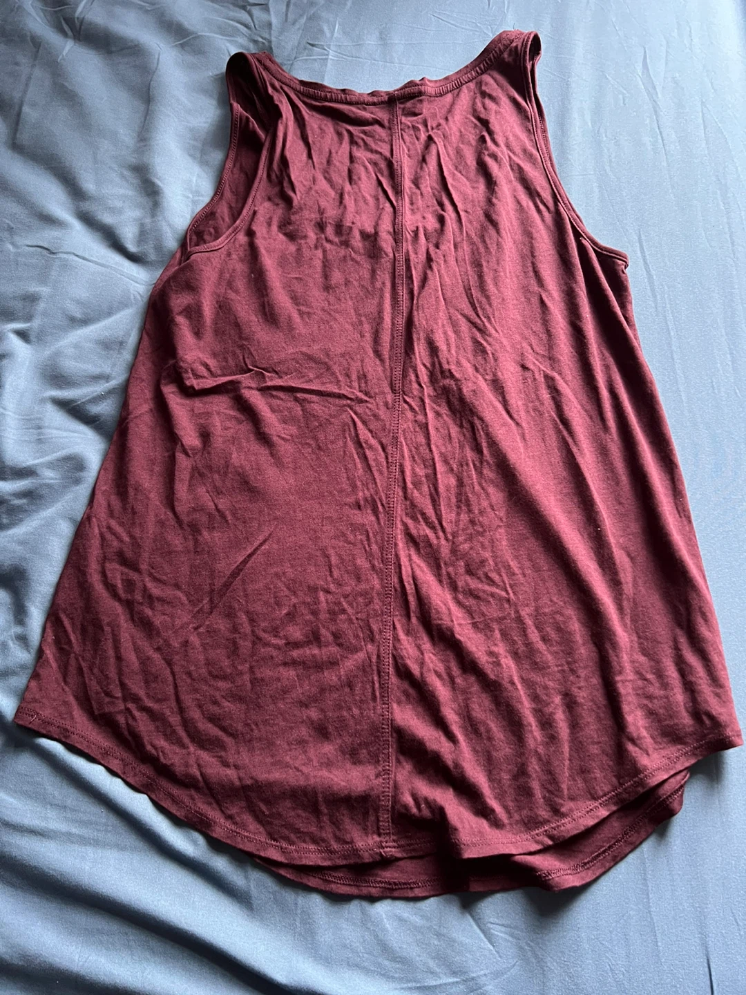 Maroon Tank Top with Pocket