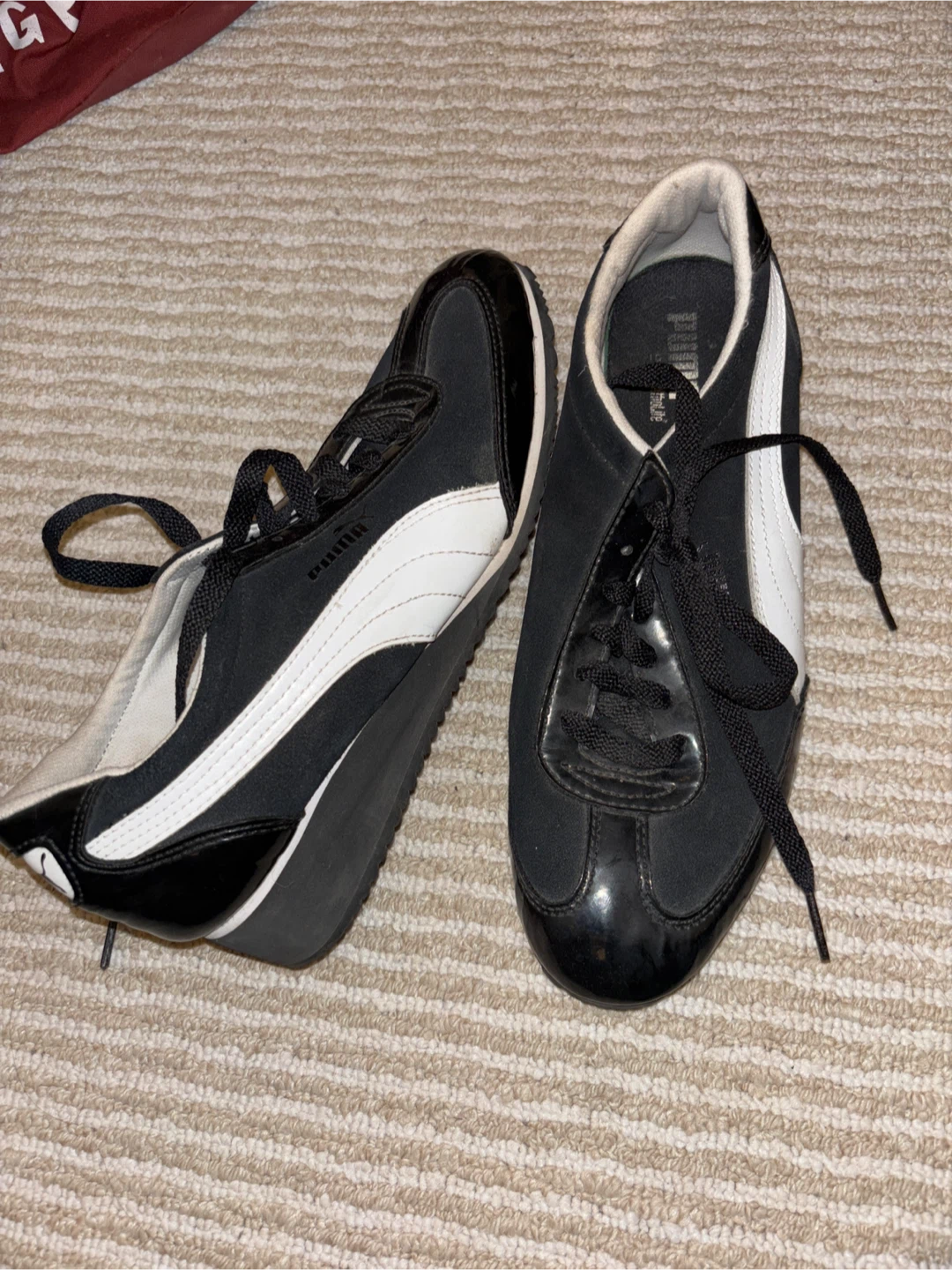 Puma Black and White Sneakers Women's Size 8.5