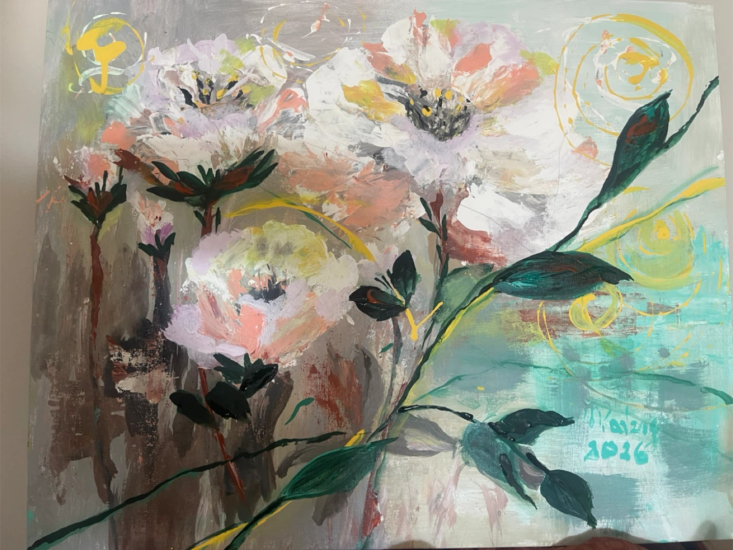 Floral Abstract Painting