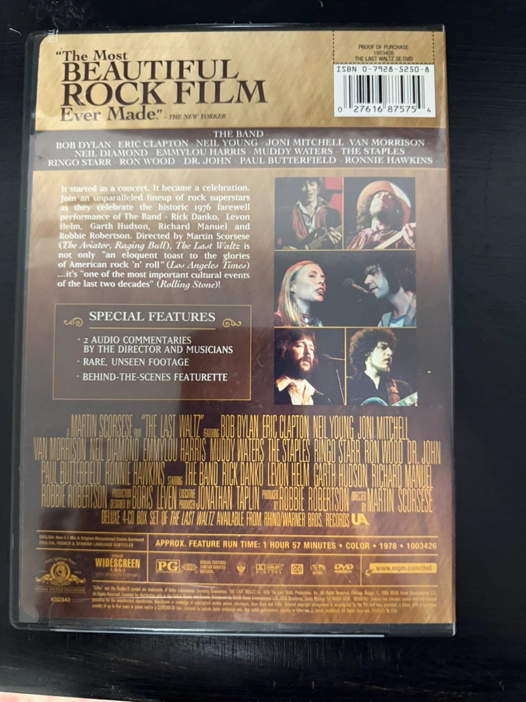The Last Waltz – Special Edition DVD (The Band) - photo 3