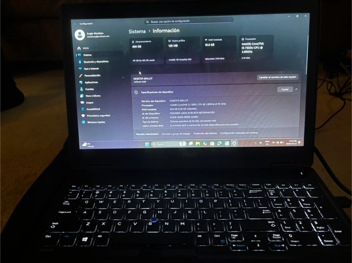 Dell Latitude 5580 Laptop