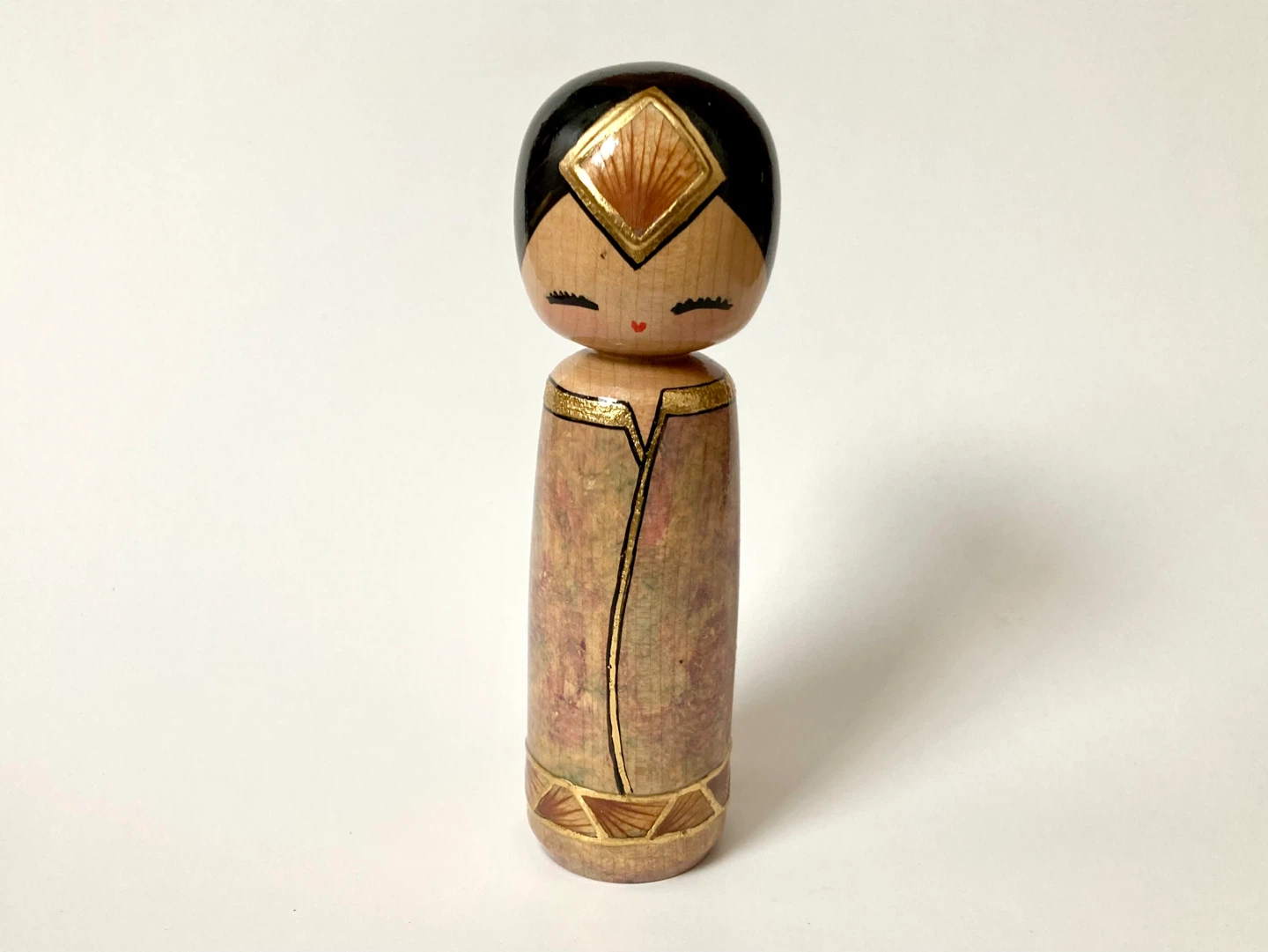 Vintage Wooden Kokeshi Doll - Canadian Artist - Signed - photo 2