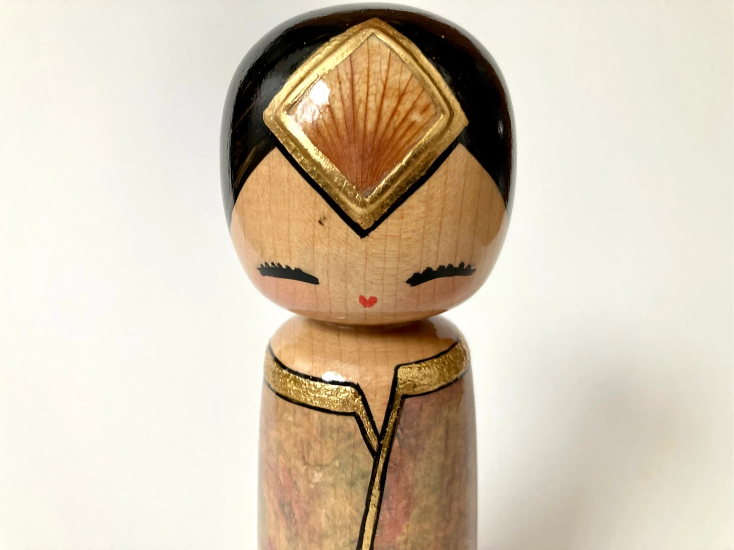 Vintage Wooden Kokeshi Doll - Canadian Artist - Signed