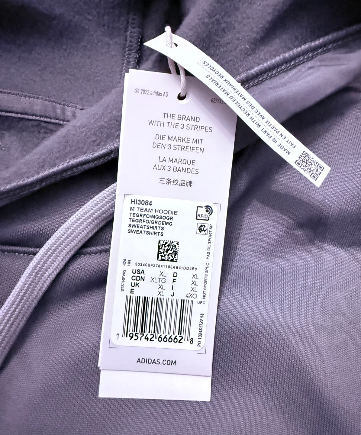 Adidas Men's Team Hoodie - photo 4