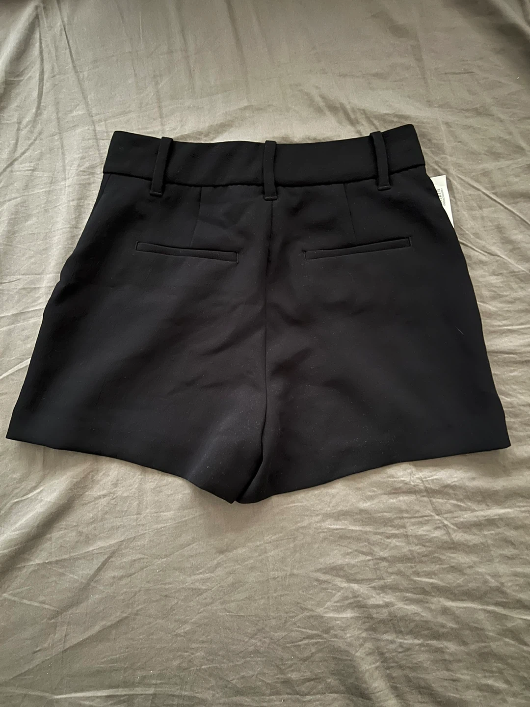 Black High-Waisted Tailored Shorts - photo 2