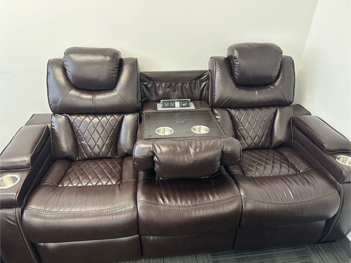 3 pcs leather Partymax recliner - photo 3