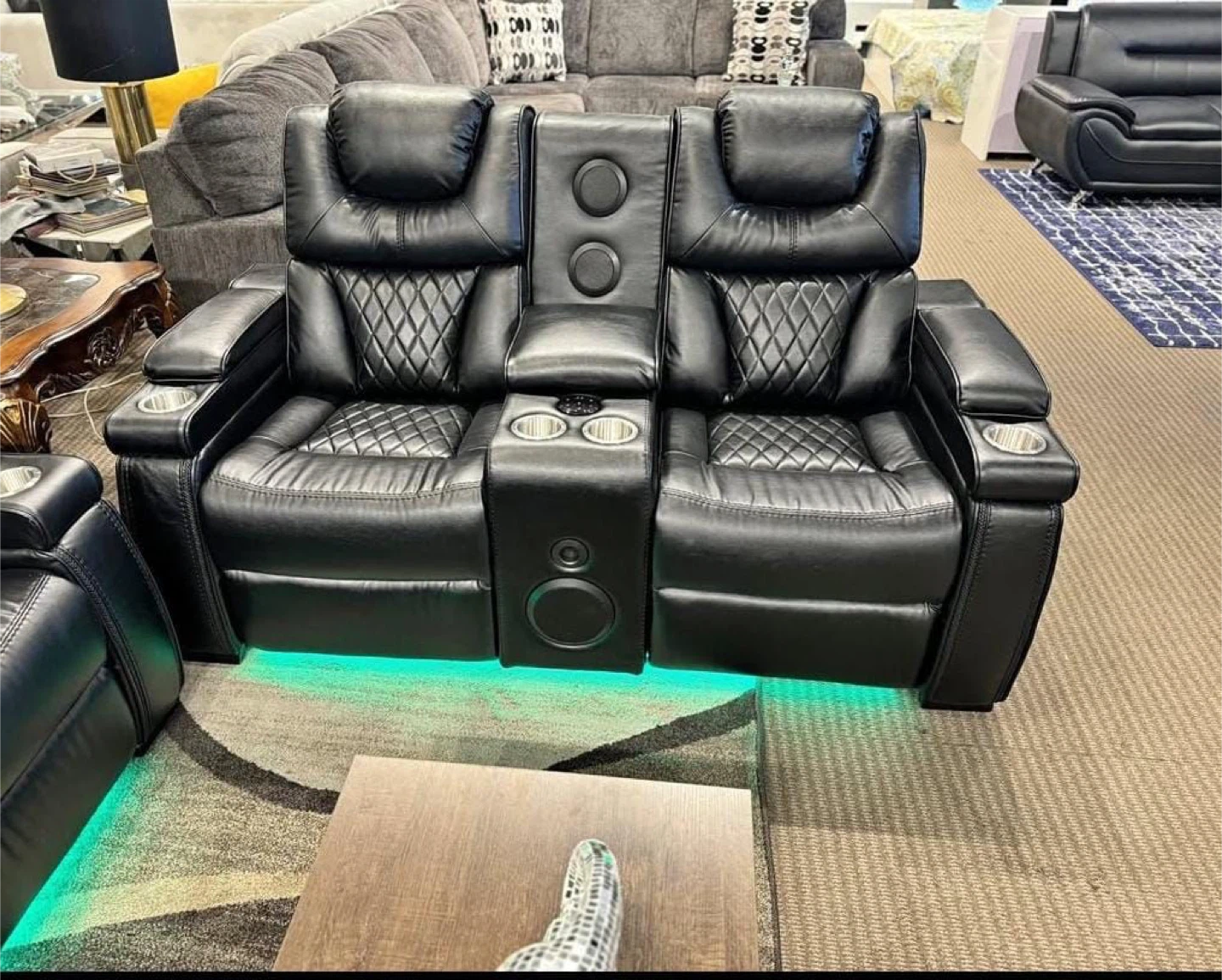 3 pcs leather Partymax recliner - photo 2
