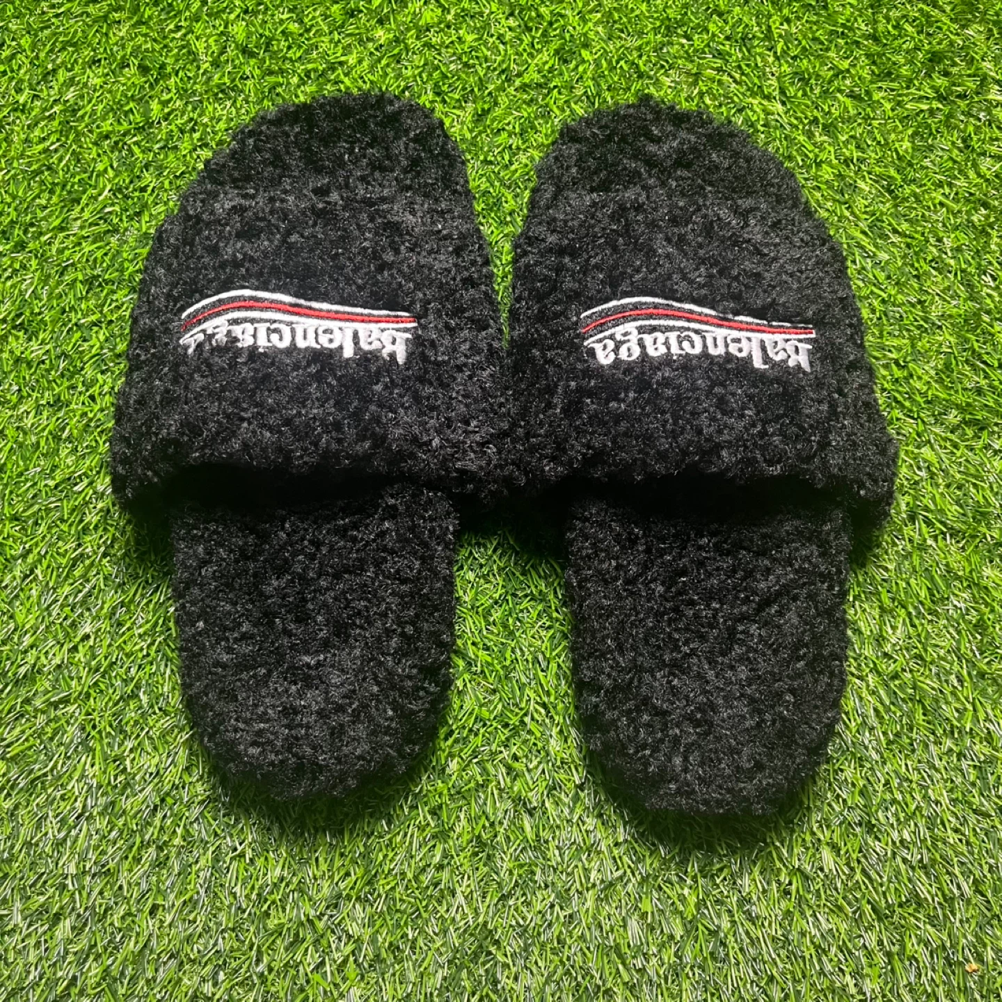 Balenciaga Fur Slides