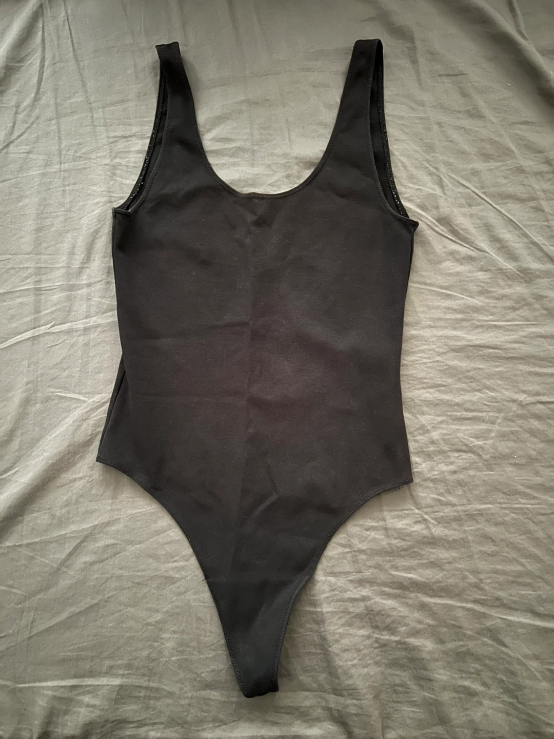 Black Thong Bodysuit