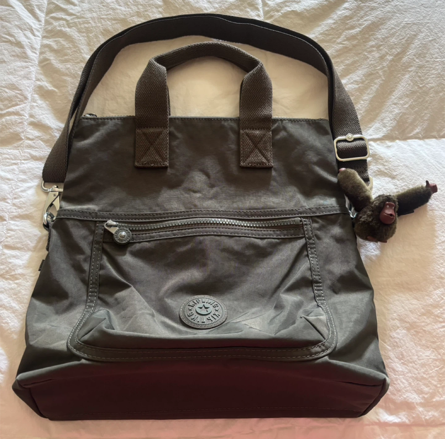 Kipling Shoulder Bag with Monkey Keychain