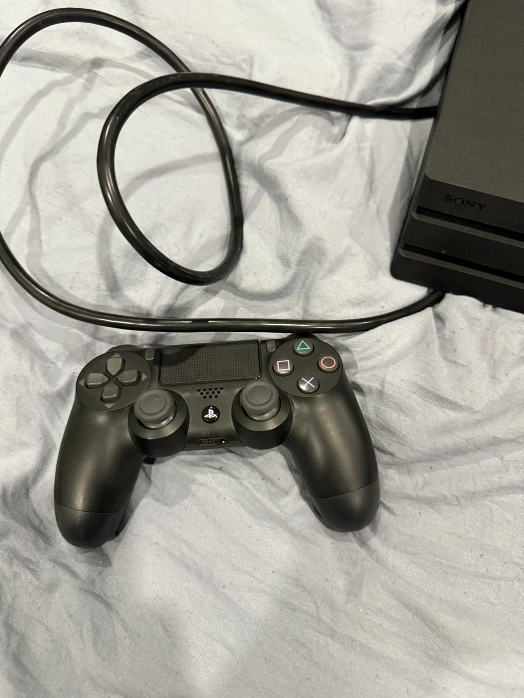 Sony PlayStation 4 Pro Console with Controller and Games - photo 3