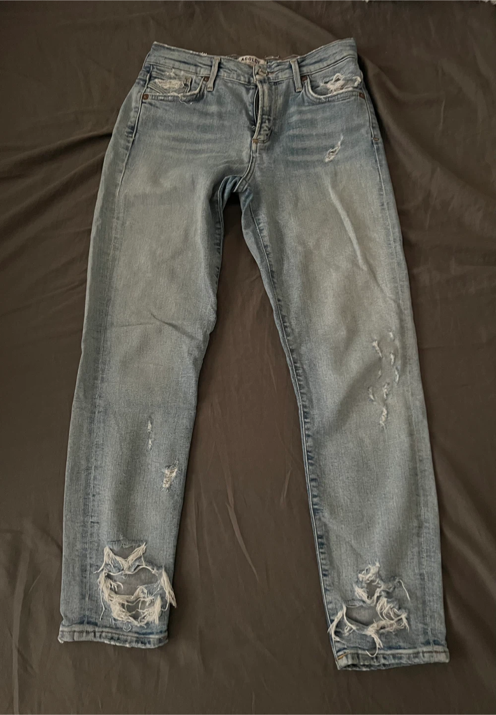AGOLDE "Riley" High Rise Straight Jeans