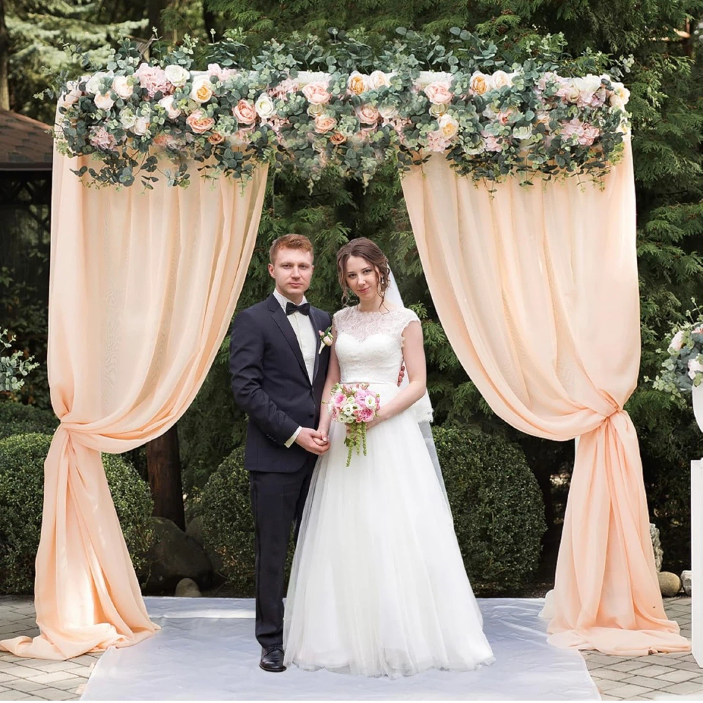 8x8FT Backdrop Stand Heavy Duty Pipe and Drape Kit with Base, Sq - photo 4