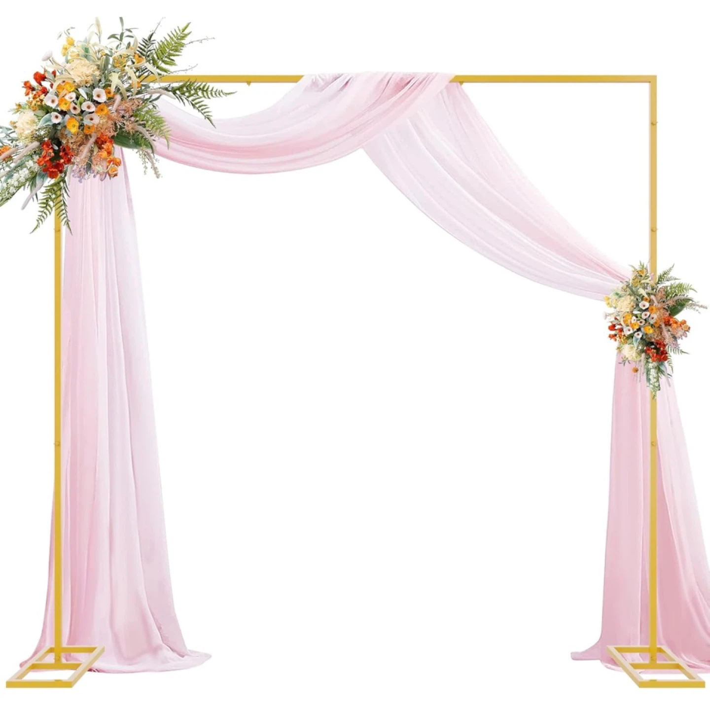 8x8FT Backdrop Stand Heavy Duty Pipe and Drape Kit with Base, Sq