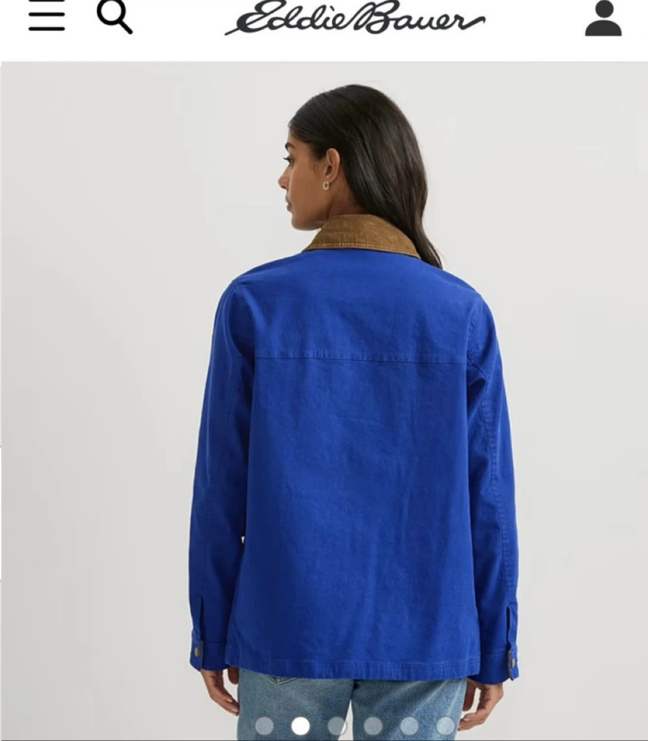 Eddie Bauer EB Barn Coat XS – Pacific Blue – Like New - photo 3