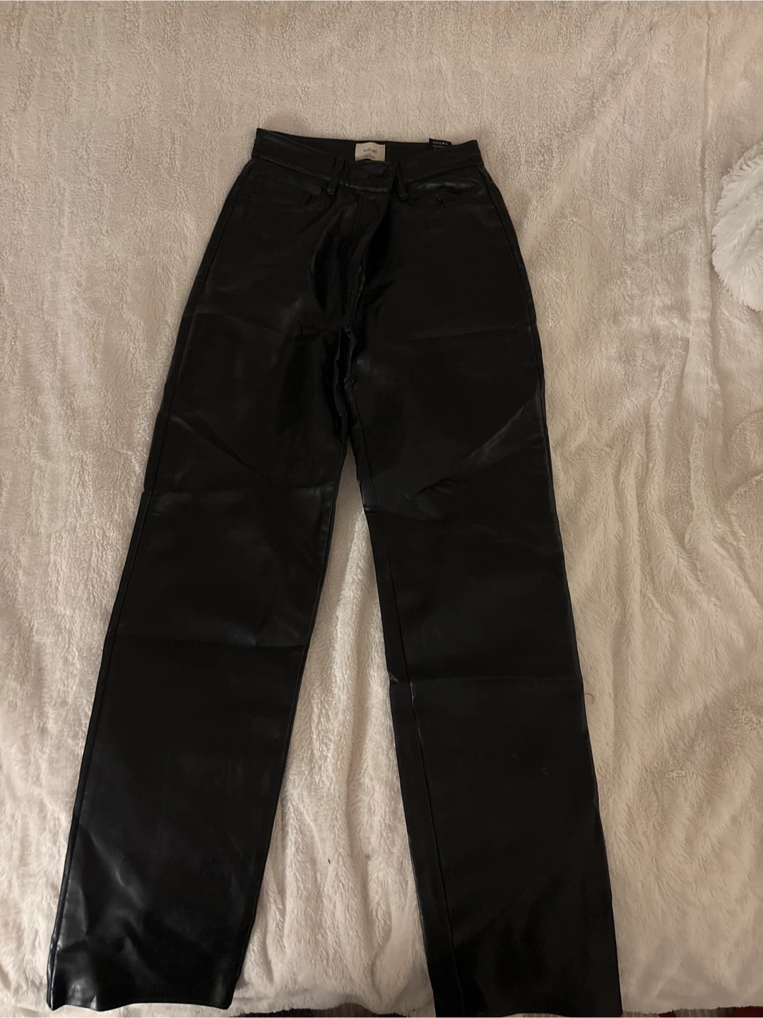 Wilfred ariztia Melina Black Faux Leather Pants