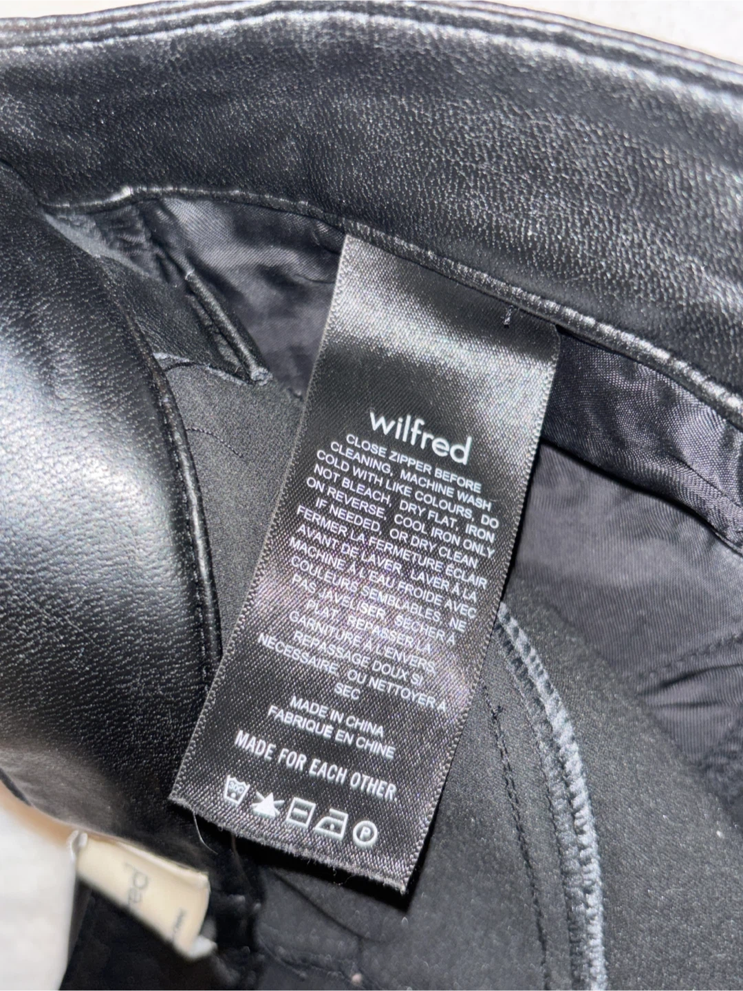 Wilfred ariztia Melina Black Faux Leather Pants - photo 4