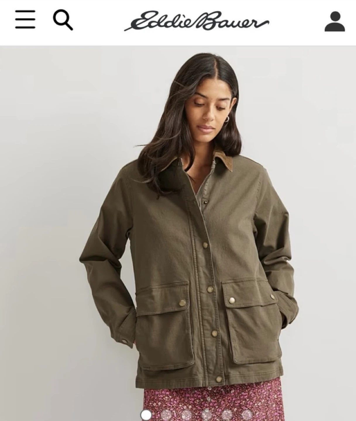 Eddie Bauer EB Barn Coat XS – Dark Fatigue – Like New - photo 5
