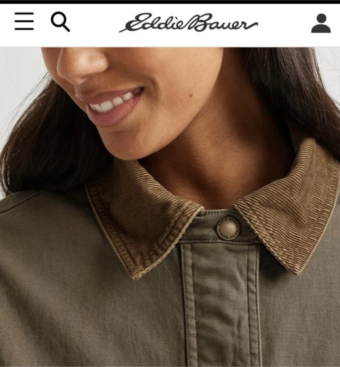 Eddie Bauer EB Barn Coat XS – Dark Fatigue – Like New - photo 2