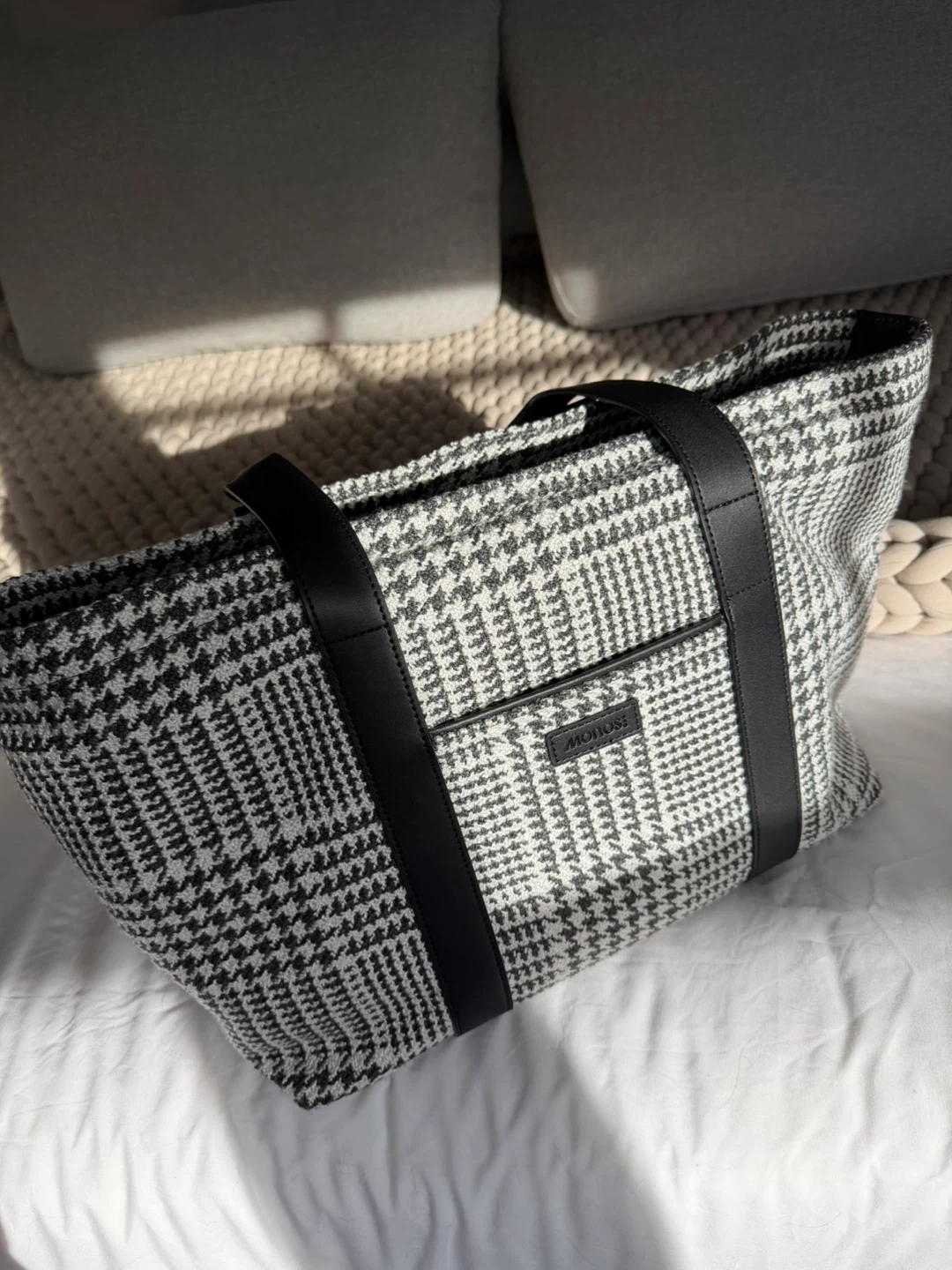 Monos Metro Tote - Houndstooth Pattern - photo 3