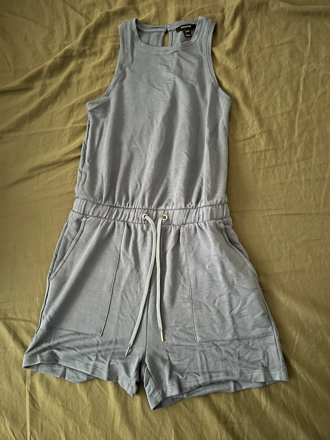 RW&CO Blue Sleeveless Romper