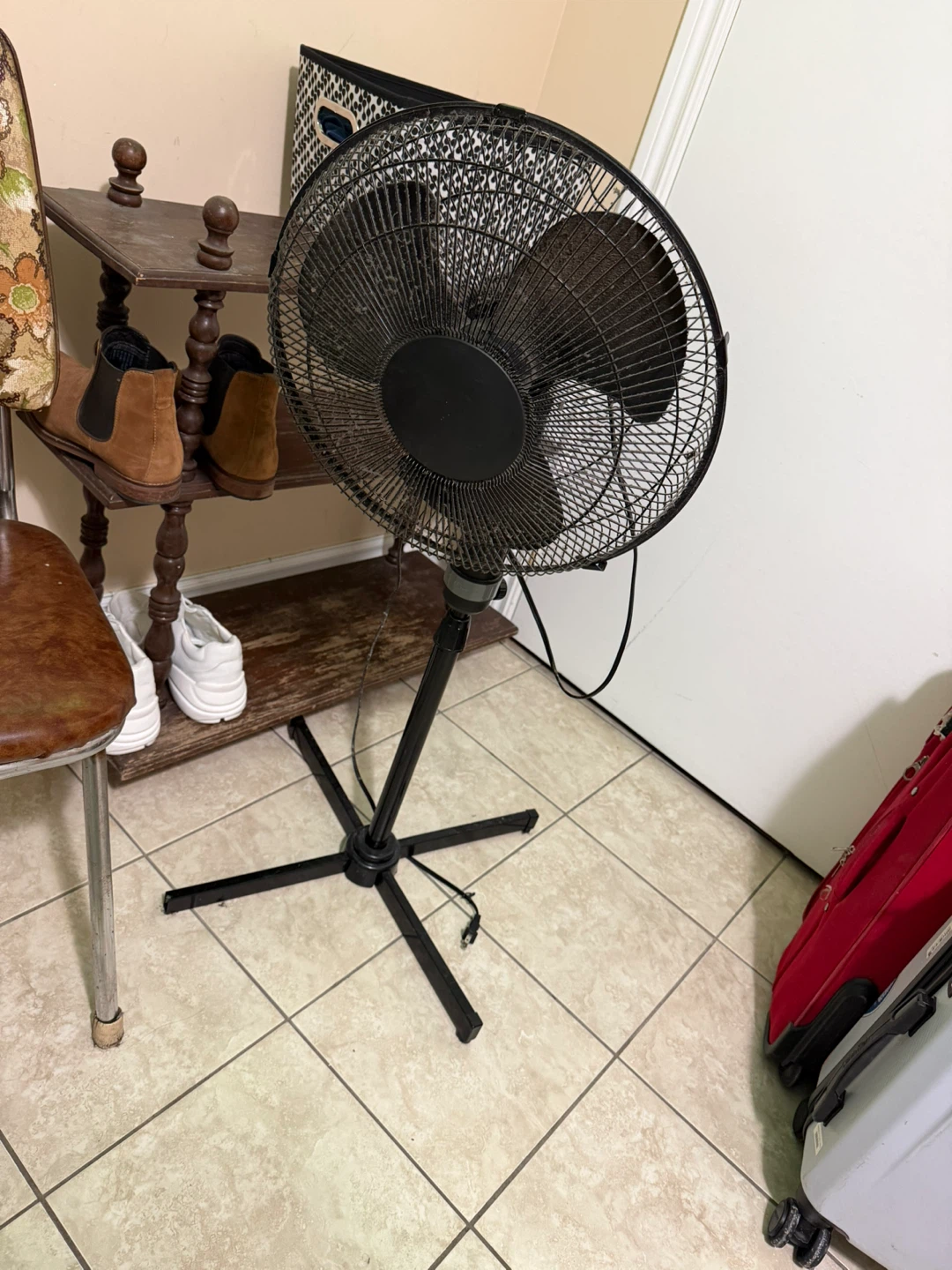 Black Standing Fan