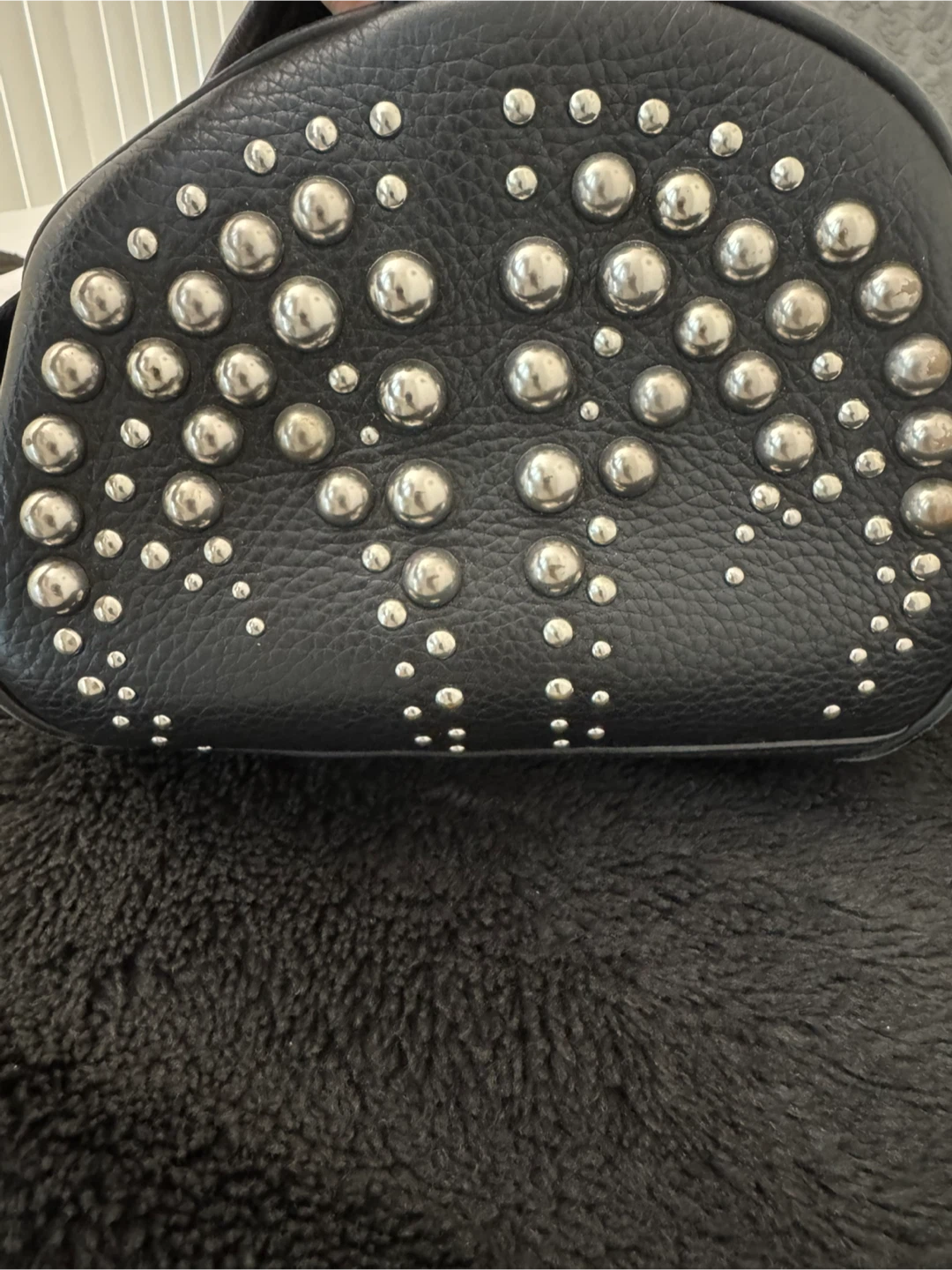 Alexander Wang Black Leather Studded Mini Duffel Bag - photo 5