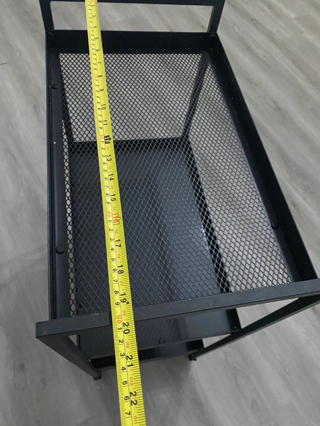 Black 3-Tier Rolling Utility Cart - photo 5
