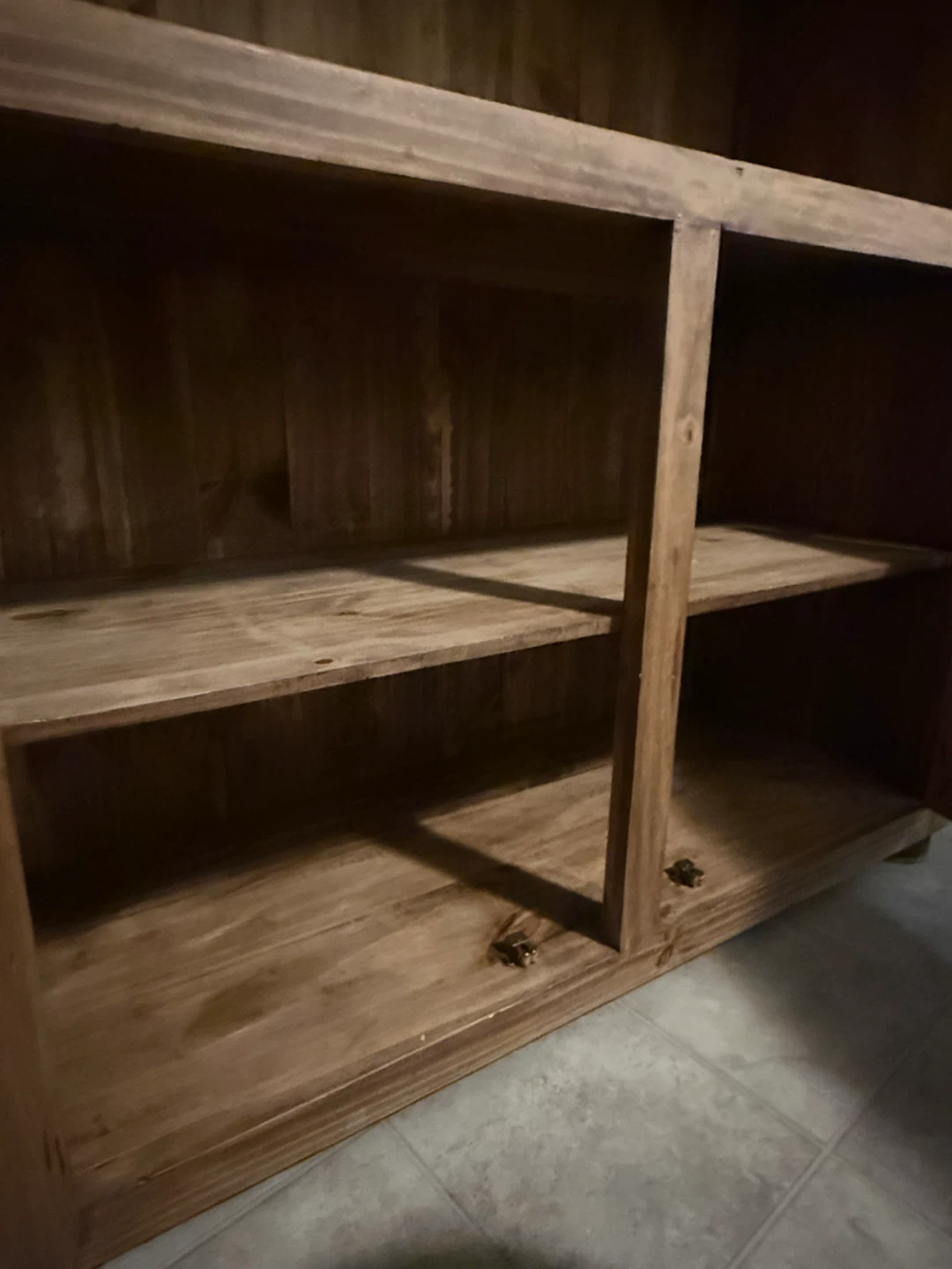 Solid pine cabinet / bookshelf