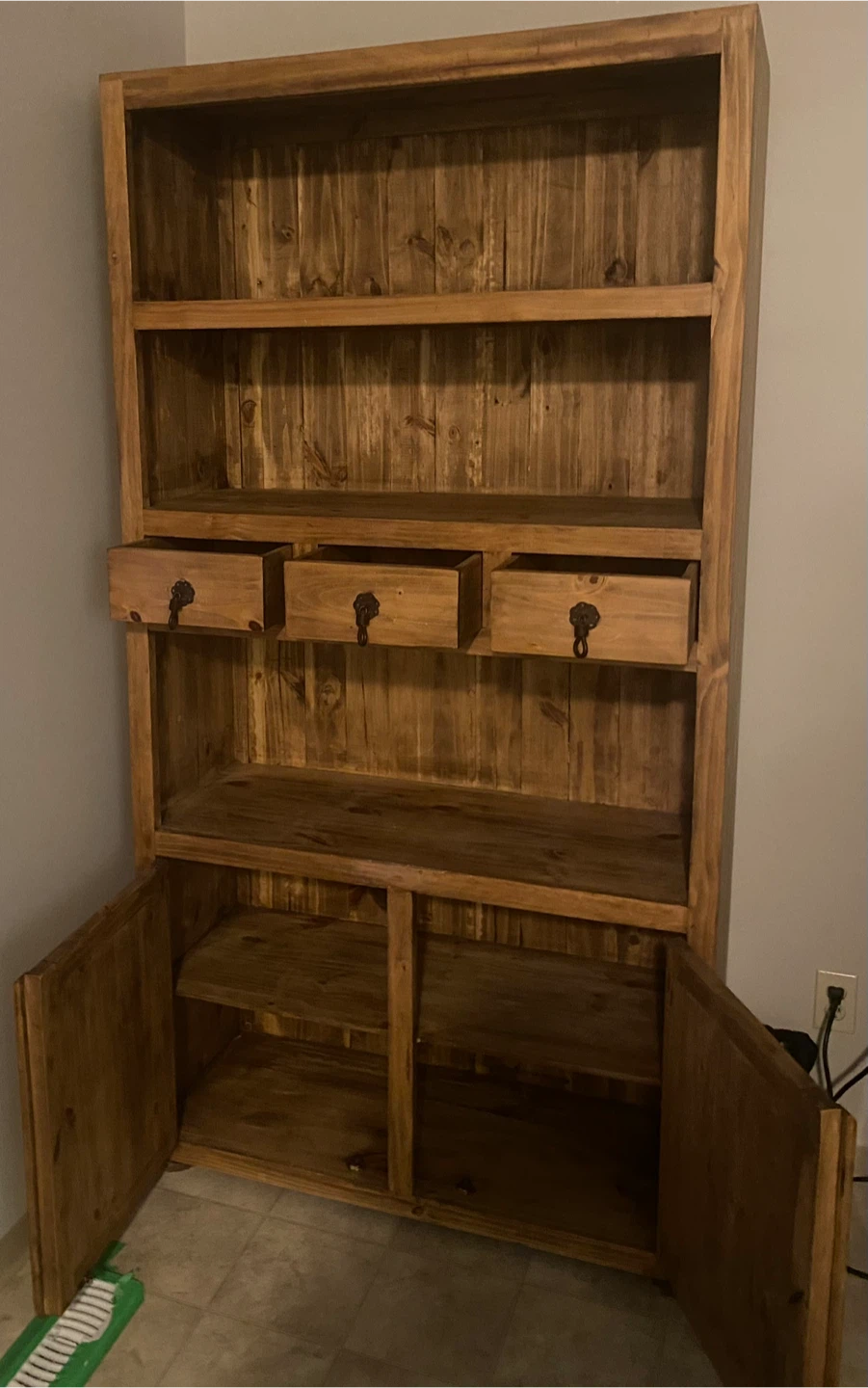 Solid pine cabinet / bookshelf - photo 5