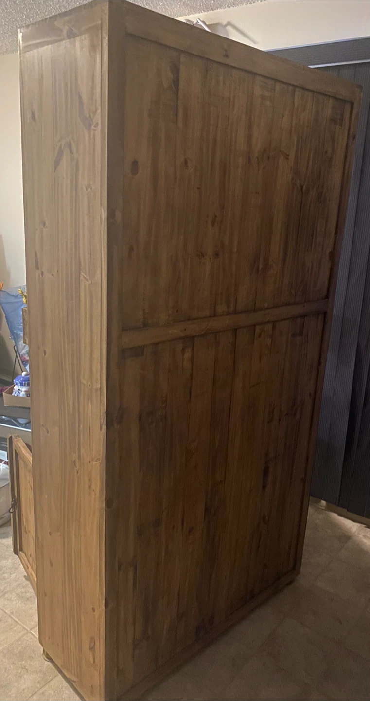 Solid pine cabinet / bookshelf - photo 3