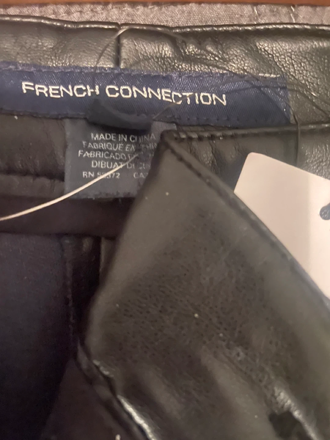 French Connection PU Tapered Trouser - Black, Size 8 - photo 5