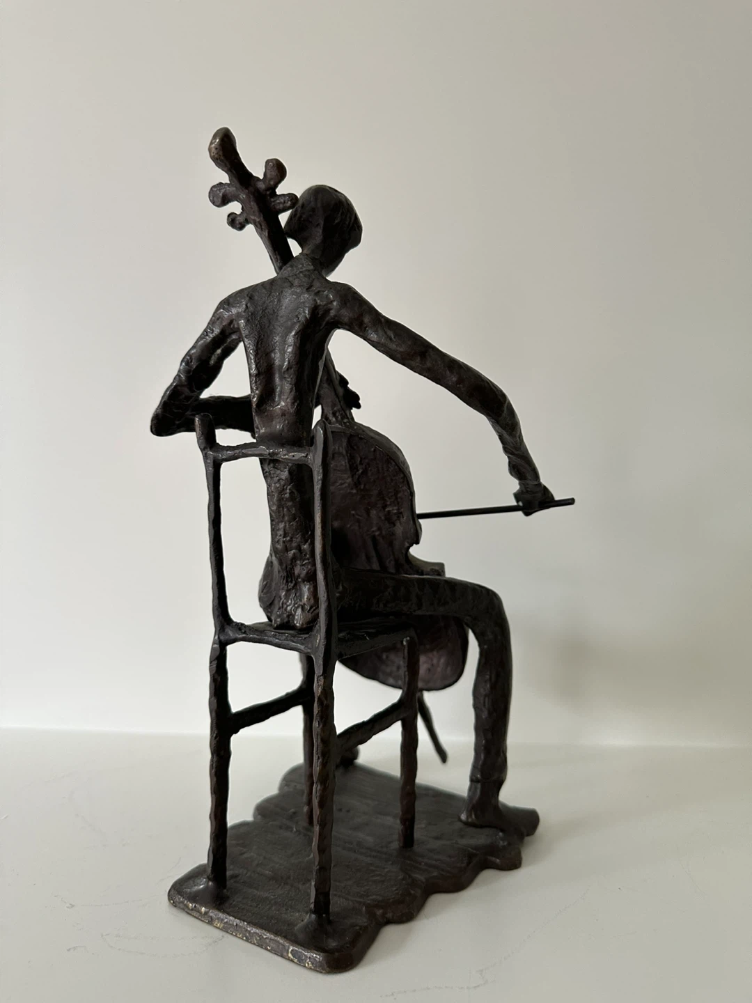 Bronze Sculpture of Cellist - photo 2