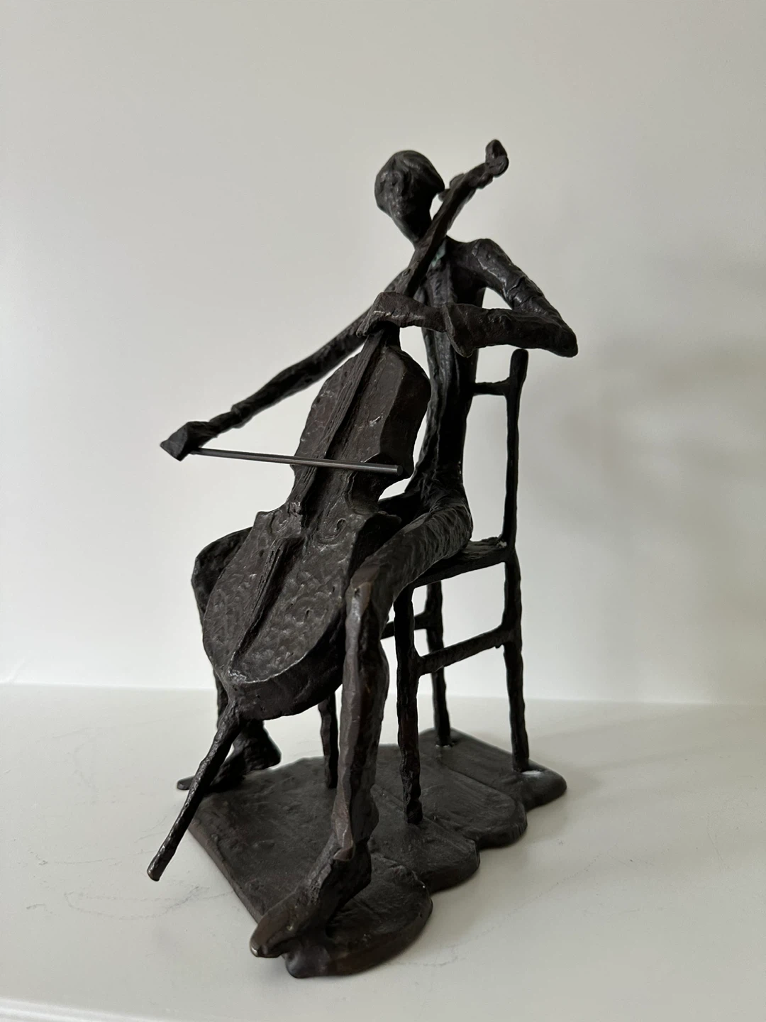 Bronze Sculpture of Cellist - photo 3