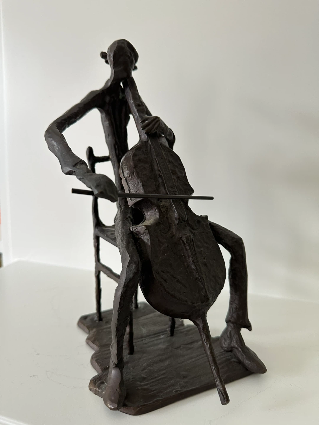 Bronze Sculpture of Cellist - photo 5