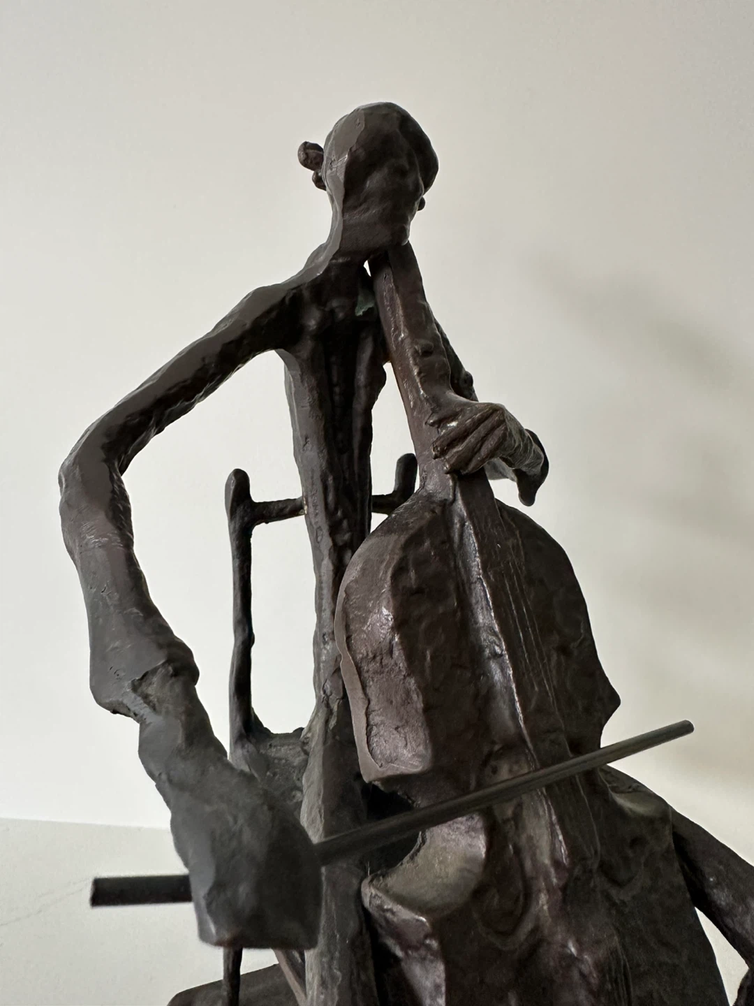 Bronze Sculpture of Cellist - photo 4