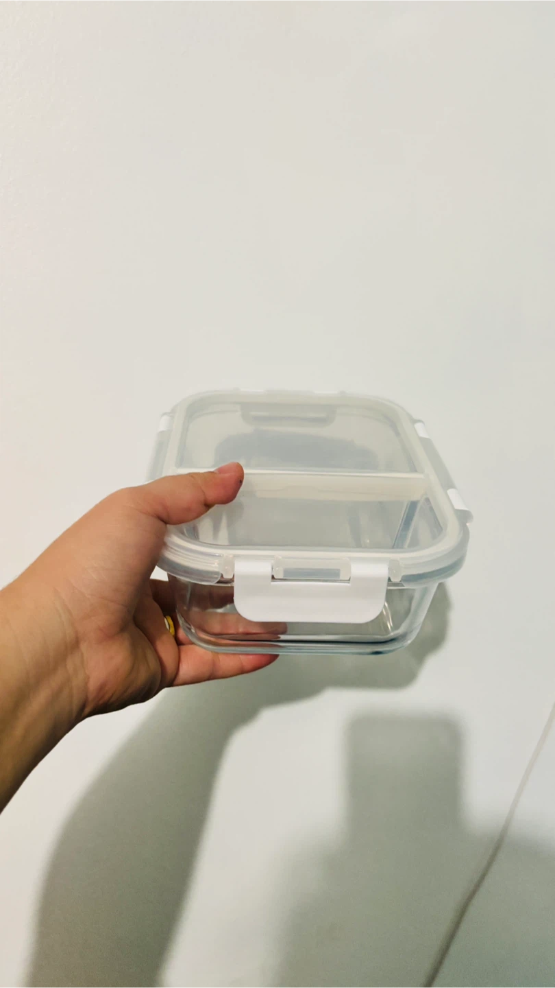 Glass Divided Food Storage Container