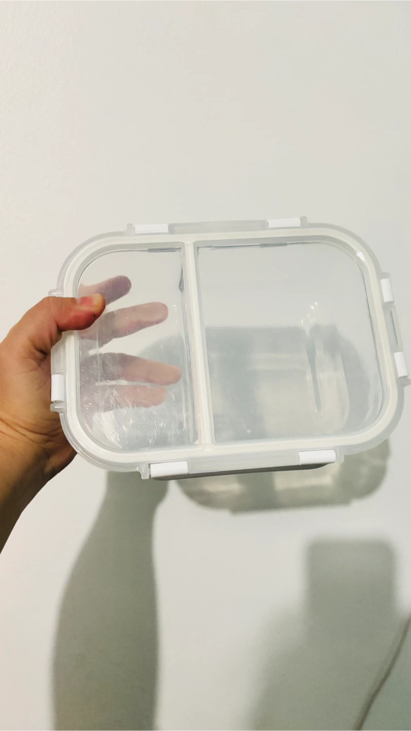 Glass Divided Food Storage Container - photo 2