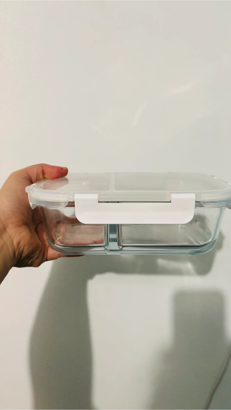 Glass Divided Food Storage Container - photo 3