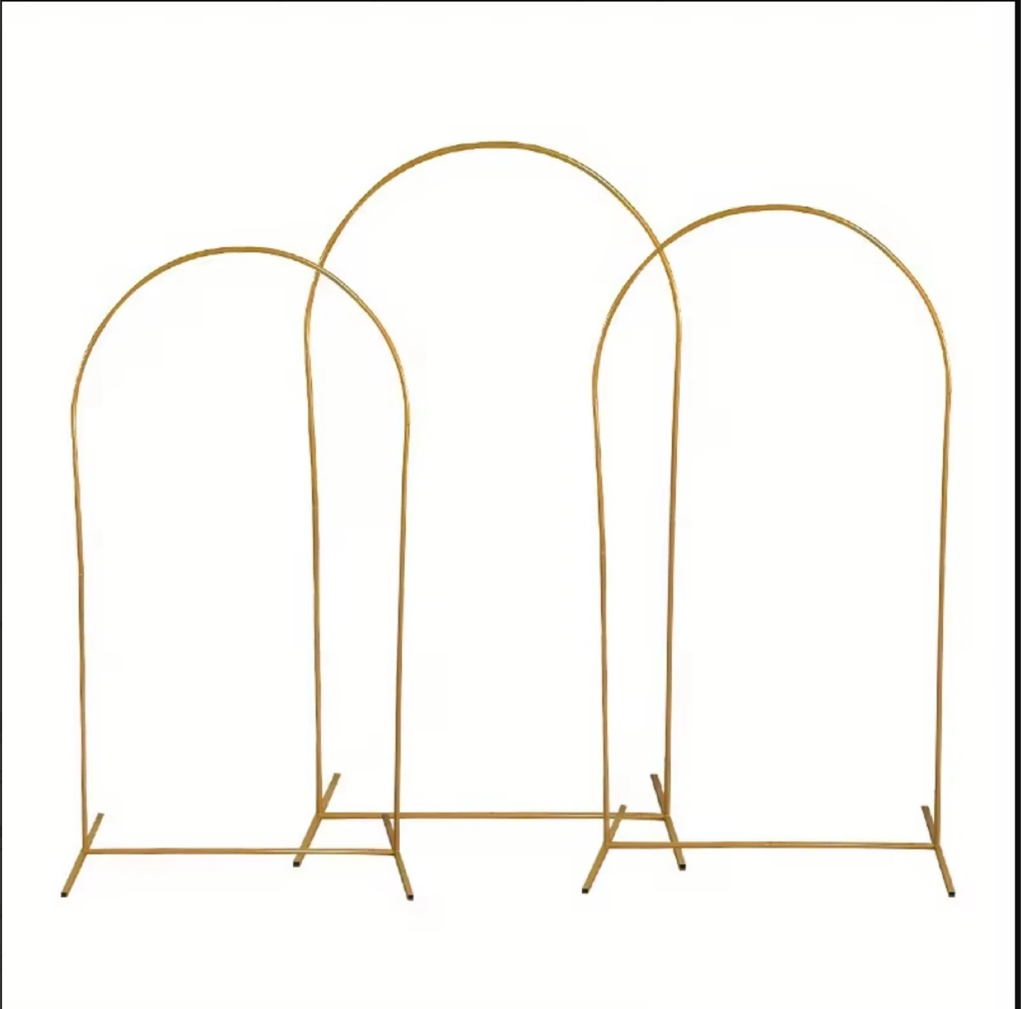 Metal Arch Backdrop Stand and Cover Set 6FT/6.6FT/7.2FT,Wedding - photo 2