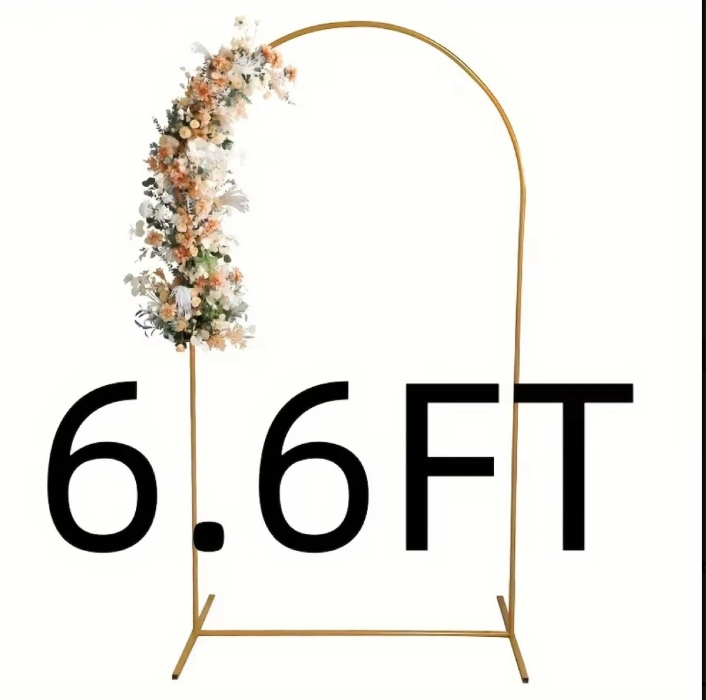 Metal Arch Backdrop Stand and Cover Set 6FT/6.6FT/7.2FT,Wedding - photo 4