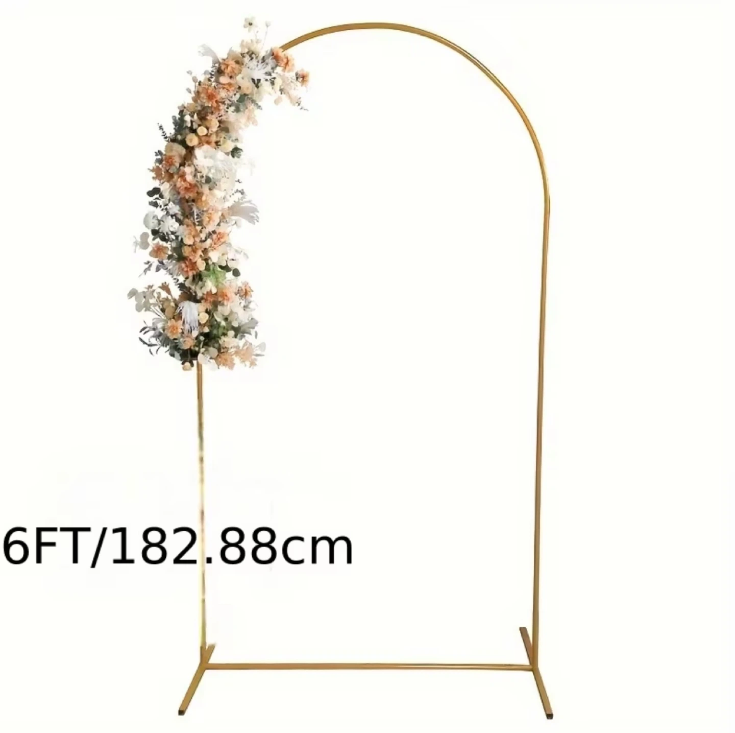 Metal Arch Backdrop Stand and Cover Set 6FT/6.6FT/7.2FT,Wedding - photo 5