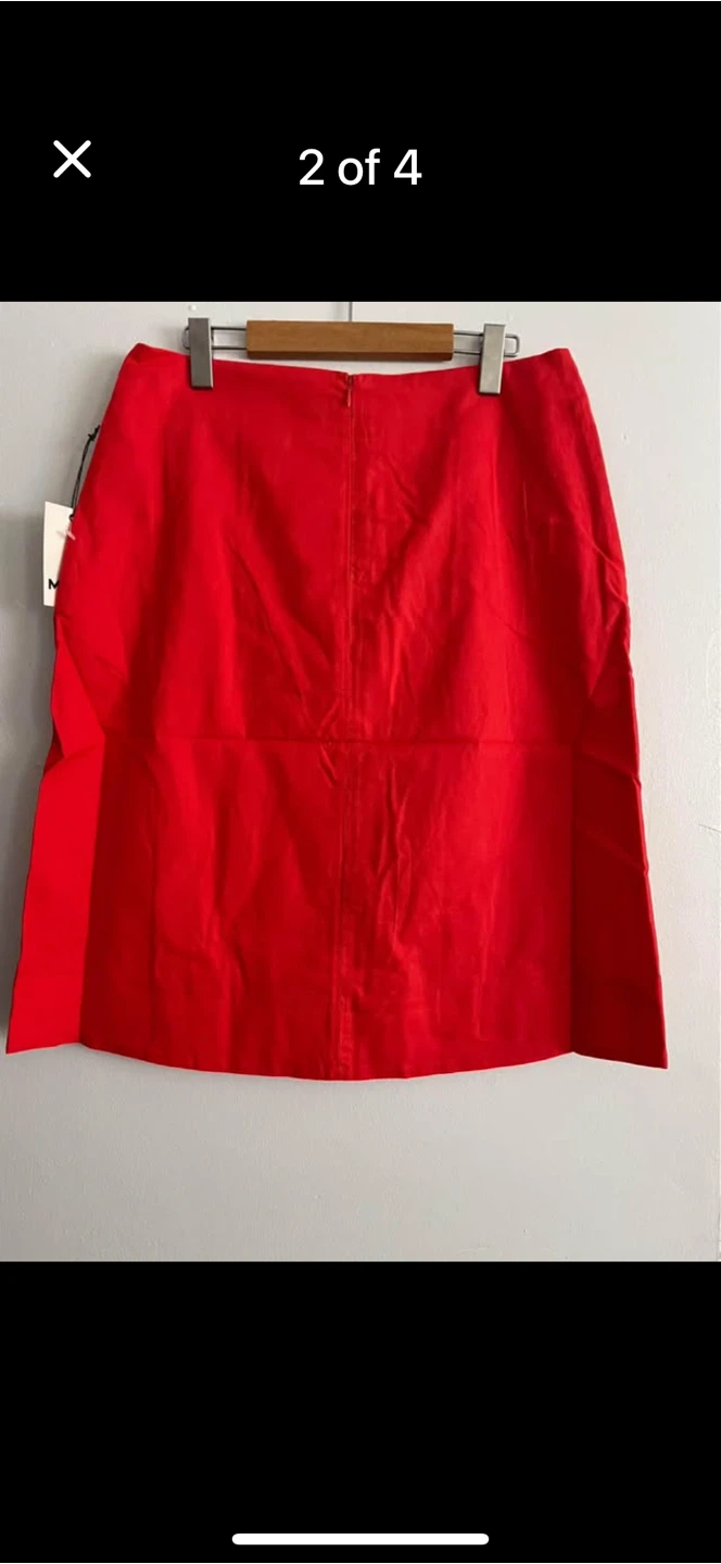 Mexx Red A-Line Skirt Size 8 - photo 3