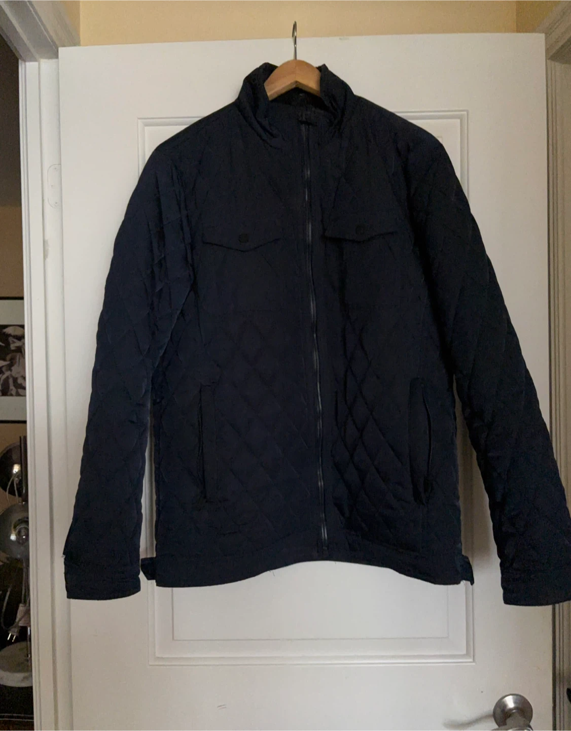 Dissident Navy Quilted Jacket size L - photo 3