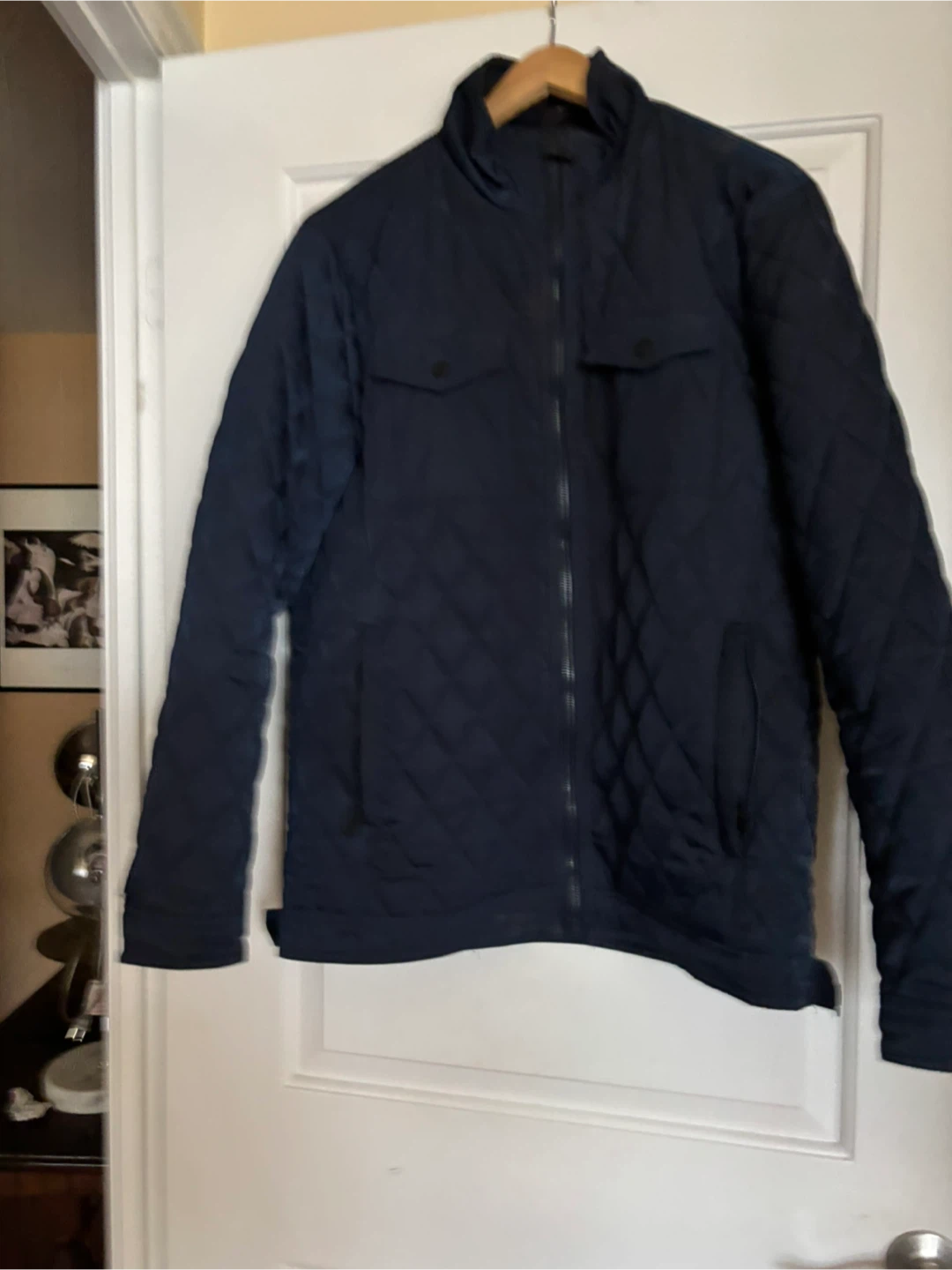 Dissident Navy Quilted Jacket size L - photo 5
