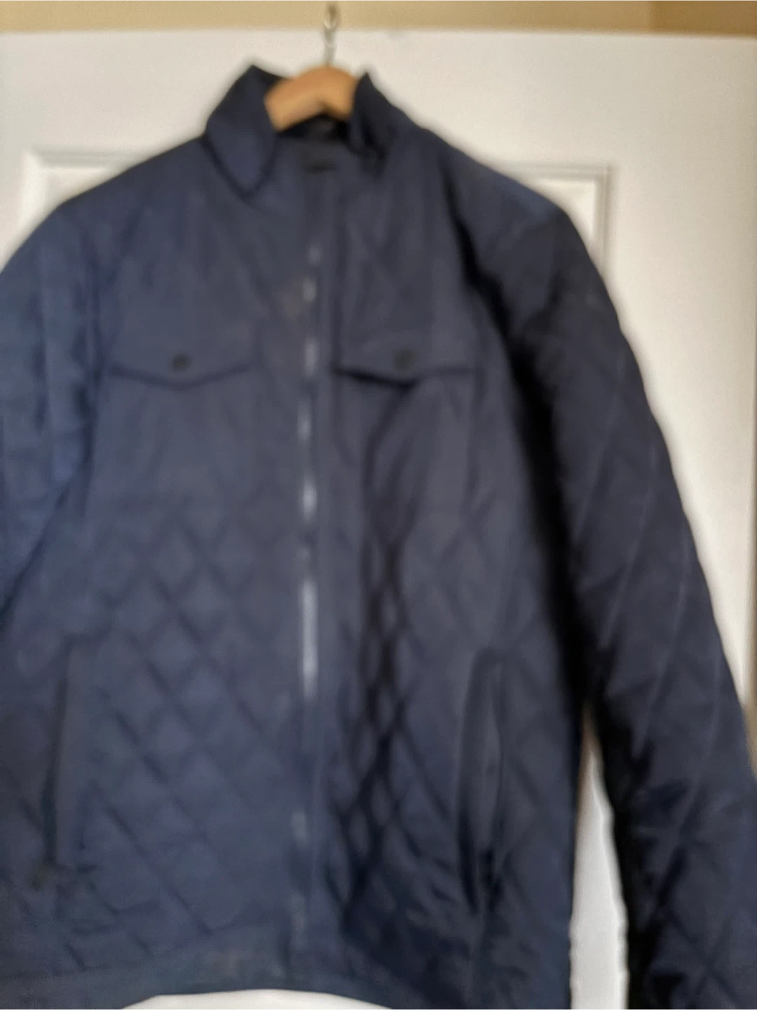 Dissident Navy Quilted Jacket size L