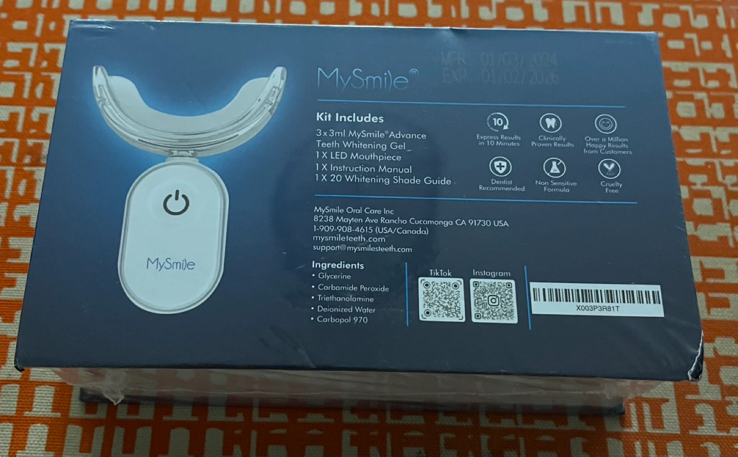 MySmile Teeth Whitening Kit Deluxe At-Home System - photo 2