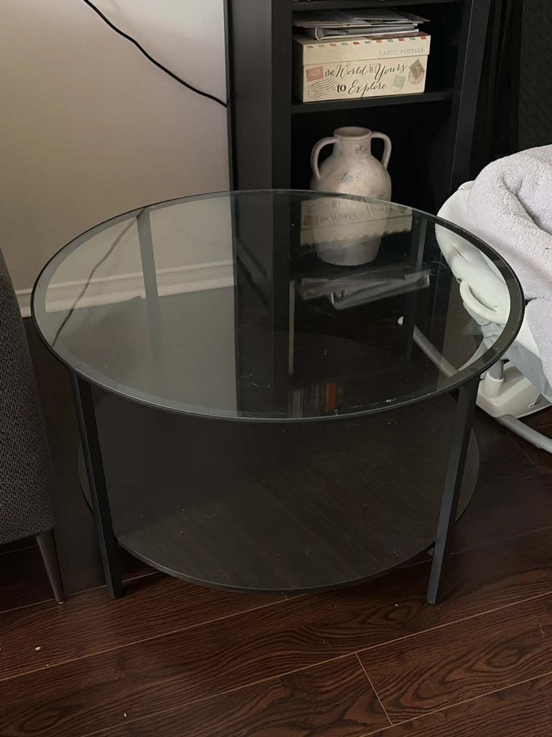 Ikea Round Glass Top Coffee Table