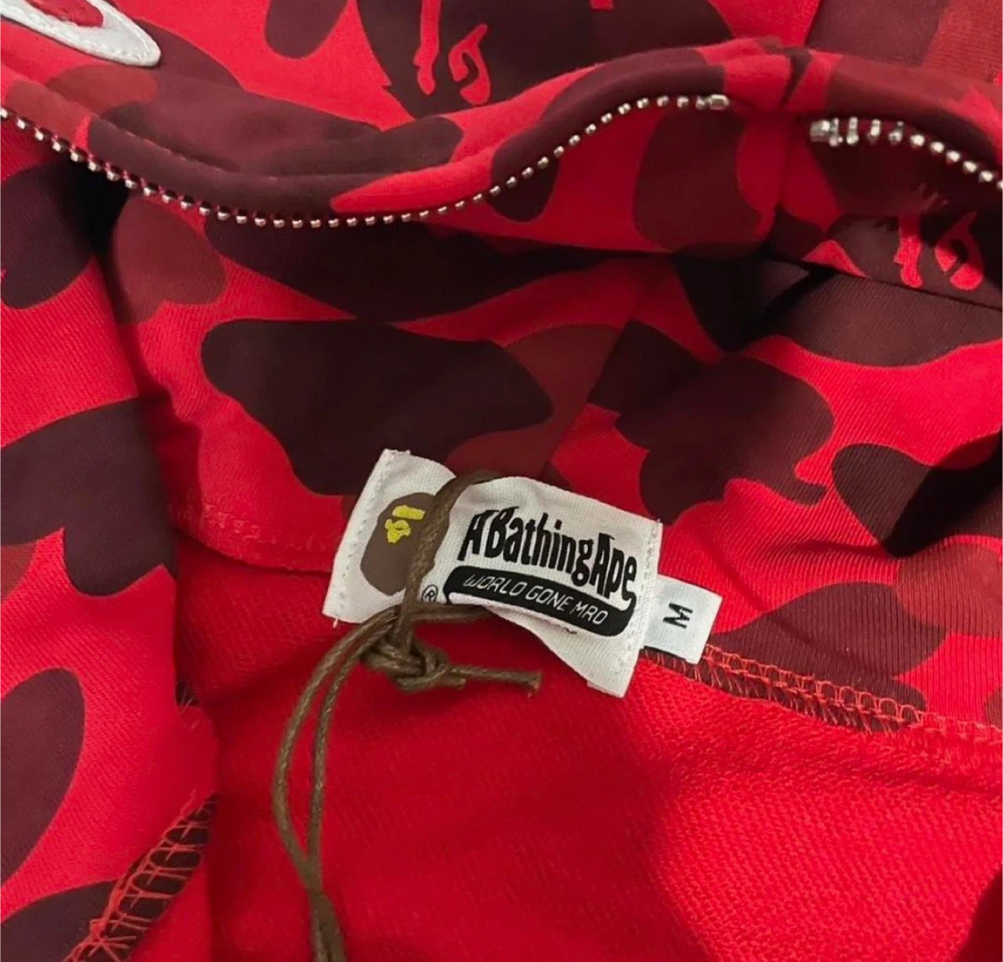 BAPE Camo Shark Full Zip Red camouflage All Sizes - photo 4