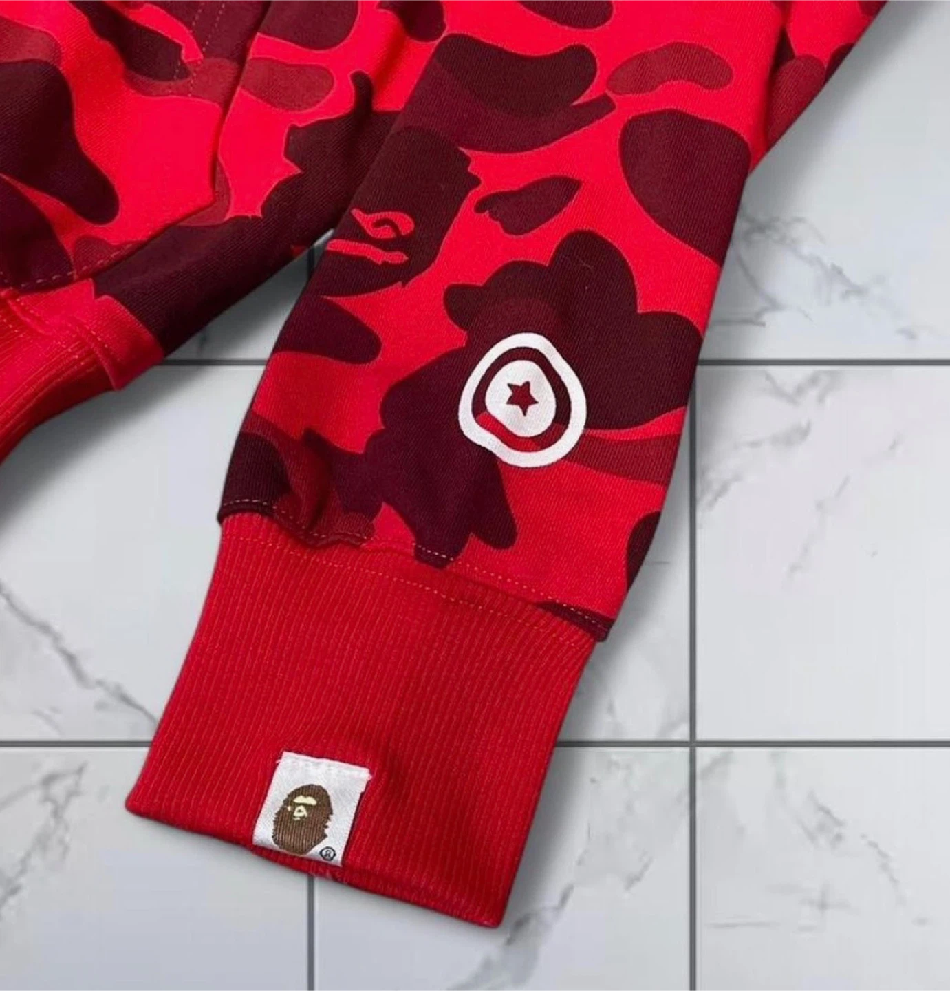BAPE Camo Shark Full Zip Red camouflage All Sizes - photo 2